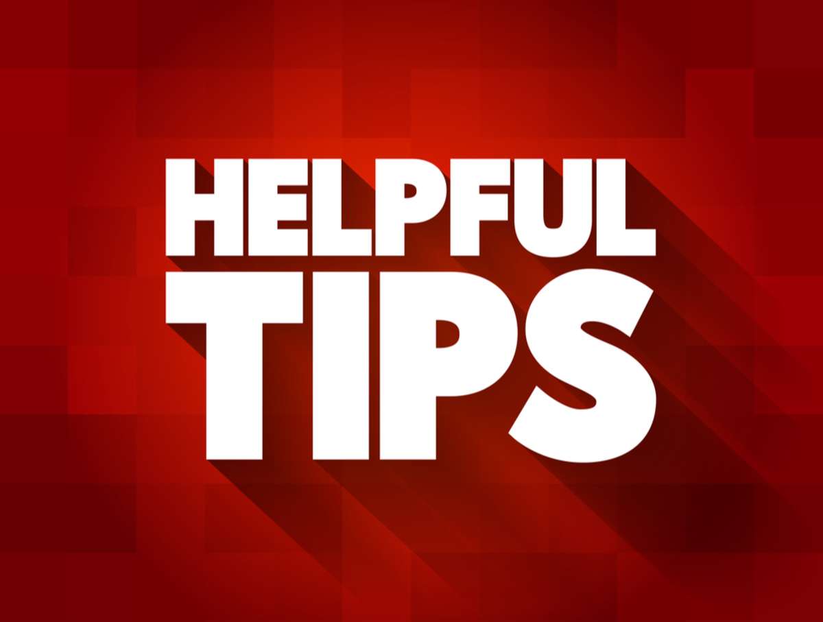 Helpful Tips text quote, concept background